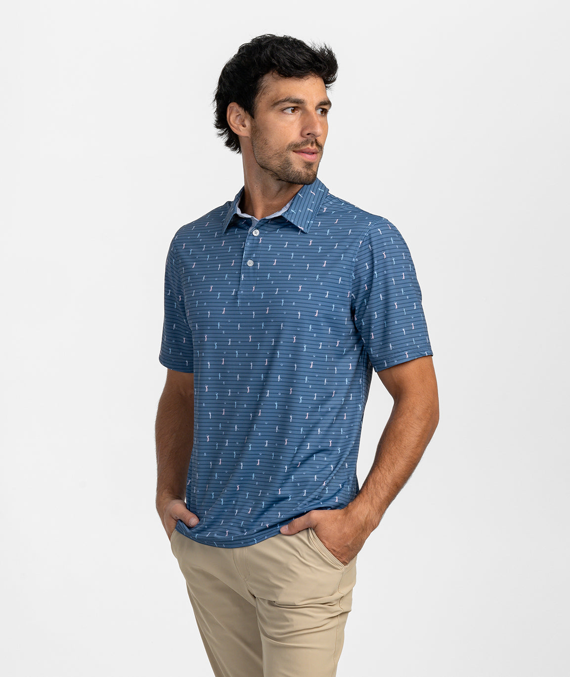 Fore The Best MotionTech Polo SS - Tee Off