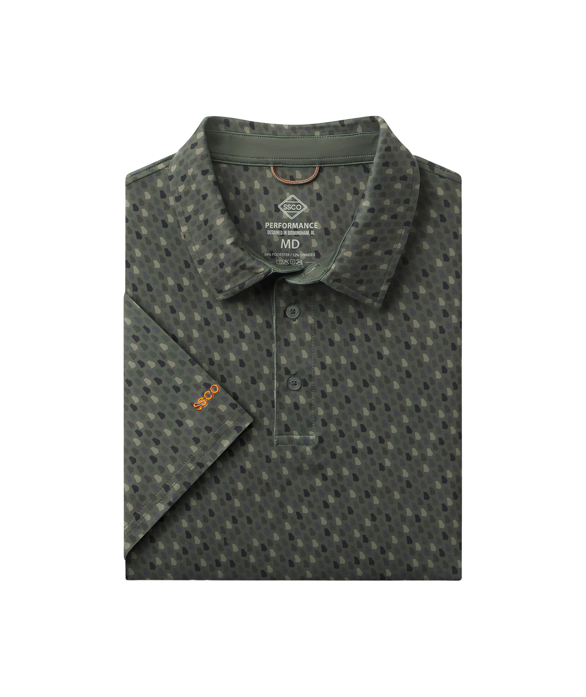 Southern Sportsman Printed Polo - Georgia Pine