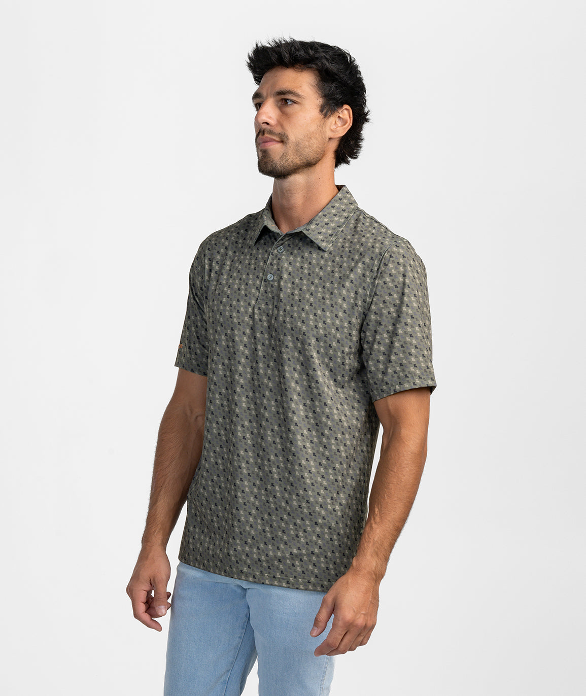 Southern Sportsman Printed Polo - Bayou Pine